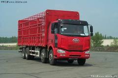 解放 J6M重卡 260马力 8X4 仓栅载货车(CA5240CLXYP63K1L6T4A2E)