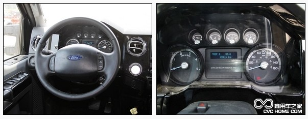 福特F650汽油版 方向盘 和仪表台