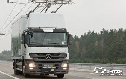 带着鞭子卡车 西门子德国实验电力混动卡车 商用车网
